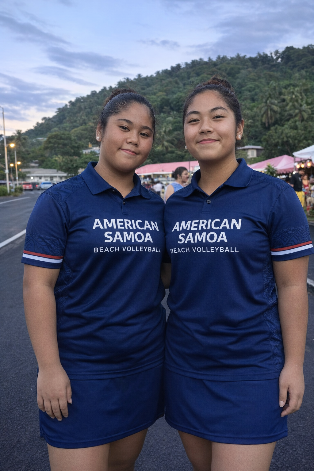 Taimane and Tuila Sauvao, future American Samoa Beach Volleyball athletes